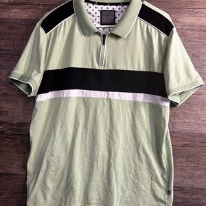 Asher Jones Stylish Green and Black Polo Shirt